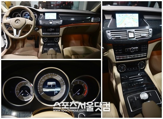 더 뉴 CLS 슈팅 브레이크 내부 디자인.