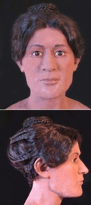 20살 여자 미라 얼굴 복원에 성공한 빅토리아 라이우드와 몬트리올 신경학 연구소. / 출처=RSNA 라디오그래픽스