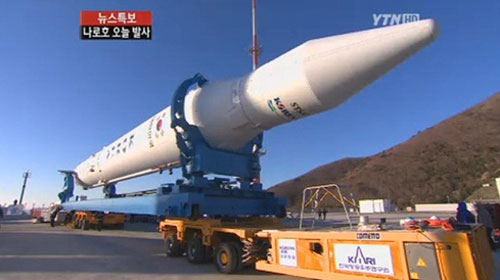 나로호 성공으로 스페이스 클럽 11번째에 등극하게 됐다. / YTN 뉴스 캡처