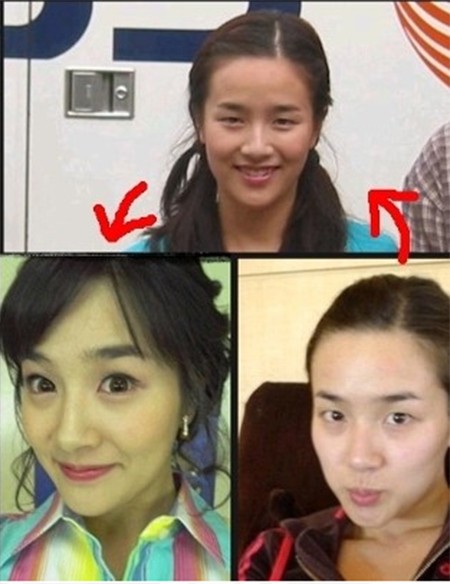 김보민의 화장 전 후도 네티즌들 사이에서 화제다. /온라인 커뮤니티