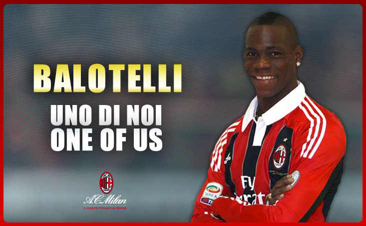 지난달 31일 잉글리시 프리미어리그 맨체스터 시티(이하 맨시티)를 떠나 AC 밀란으로 전격 이적한 마리오 발로텔리. / AC 밀란 홈페이지