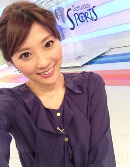 합성 노출 사진이 유포돼 곤욕을 치르고 있는 아나운서 야마기시 마이. / 야마기시 마이 블로그