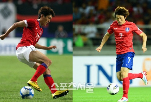 3일 열린 잉글리시 챔피언십(2부리그) 30라운드에 나란히 선발 출전한 볼턴 이청용(왼쪽)과 카디프시티 김보경. / 스포츠서울 DB