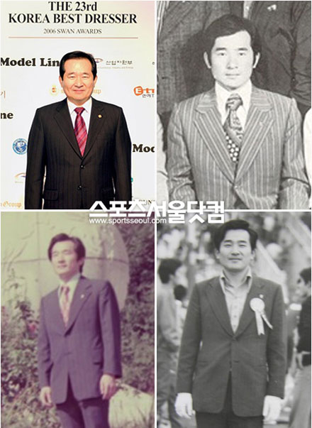 민주통합당 정세균 의원의 청년시절 모습. 고려대 총학생회장을 지낸 그는 한결같이 말끔한 양복 차림으로 신뢰감을 줬다.