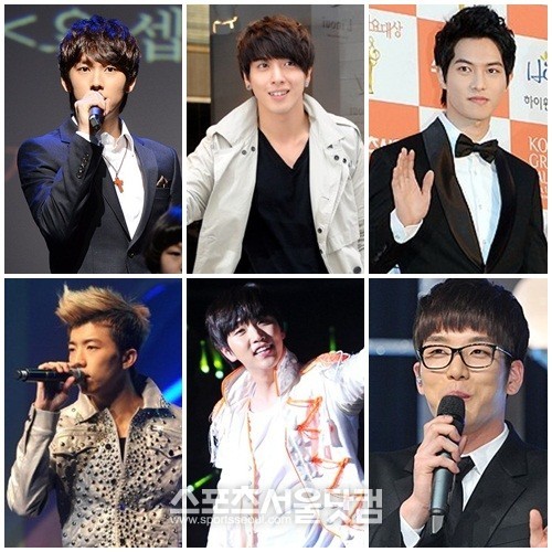 경상도 사나이다운 뚝심을 보여주는 남자 아이돌 스타들. 임시완, 정용화, 이종현, 창민, 산들, 장우영(왼쪽 위부터 시계방향)./더팩트DB