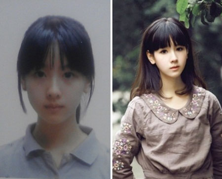 청순한 미모로 인터넷 스타로 떠오른 대학생 천더우링. / 국외 온라인 커뮤니티