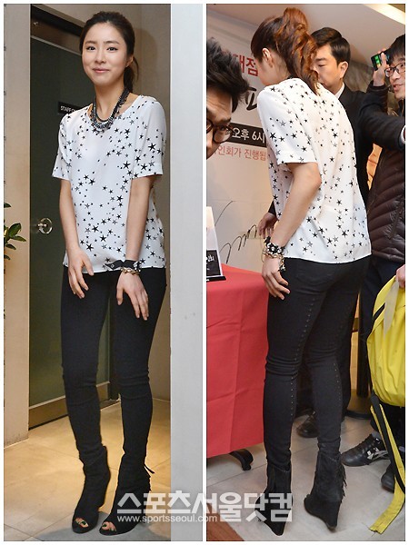 배우 신세경이 6일 오후 서울 남가좌동 달콤커피 명지대점에서 열린 팬사인회에 참석하고 있다. /문병희 기자