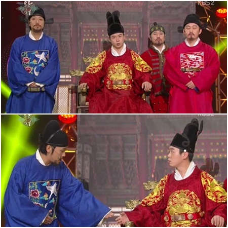 KBS2 개그콘서트에서 첫선을 보인 왕해가 관객에게 신선한 웃음을 줬다./KBS 화면캡처