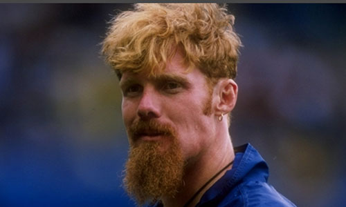 미국 국가대표 수비수 출신의 랄라스는 염소수염으로 자신만의 스타일을 구축했다. /출처=아일랜드 외신 캡처