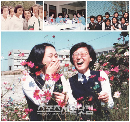 모범생 고등학생 시절 - 아버지는 이대 영문과 진학을 바랐지만 은 의원(왼쪽)은 서울대 사회학과에 진학했다. / 은수미 의원 제공