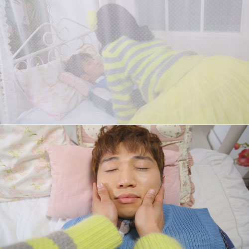 16일 방송되는 SNL코리아에서 유세윤과 김슬기가 베드신을 선보인다./tvN 제공