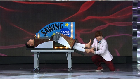 박명수가 절단 마술을 선보였다. /출처=MBC 방송화면 캡처