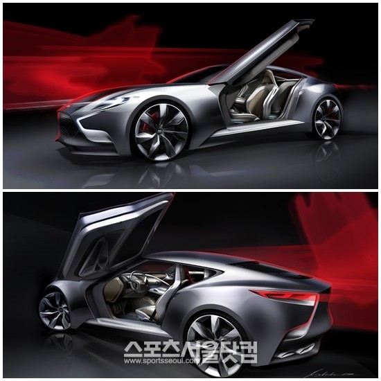 21일 현대자동차는 럭셔리 스포츠 쿠페 콘셉트카인 ‘HND-9’의 외관 이미지를 공개했다.