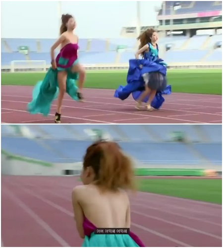 도전 수퍼모델 코리아3 노출 영상이 화제다./온스타일 방송 영상 캡처