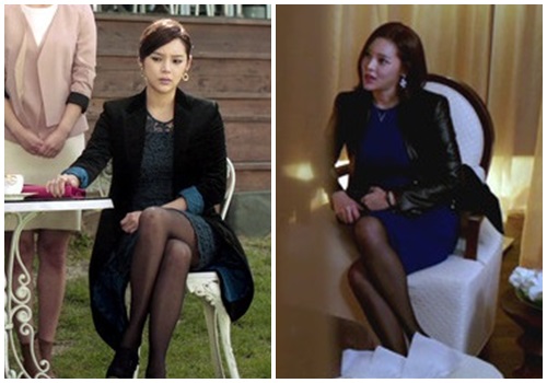 중국의 한 중학교가 여교사들의 검은색 스타킹 착용을 금지해 논란이 일고 있다. 사진은 검은색 스타킹을 신은 배우 박시연으로 기사와 관련없음./KBS2 세상 어디에도 업는 착한남자 방송화면