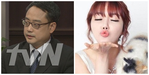 보수논객 변희재(왼쪽)와 팝아티스트 낸시랭이 트위터 설전을 펼쳤다. /tvN 제공, 낸시랭 트위터