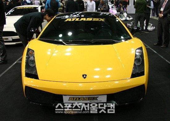 2013 서울모터쇼 모터스포츠 존에 람보르기니 가야르도, 닛산 GT-R 등 일부 스포츠카들이 전시된다.