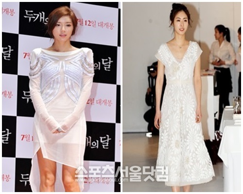 인터넷 얼짱 출신으로 청순미를 뽐내는 박한별(왼쪽)과 이연희./더팩트DB