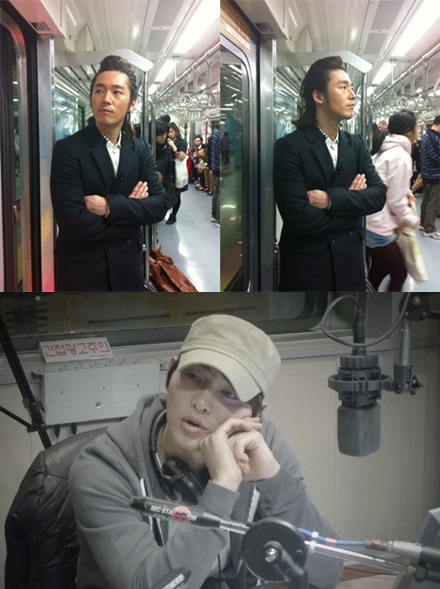 지하철을 탔지만 누구도 알아보지 못했다는 경험담을 밝힌 배우 장혁(위)과 송중기/장혁 C로그, SBS 파워FM 박소현의 러브게임