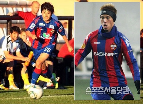 CSKA 모스크바 시절 혼다 케이스케와 한솥밥을 먹으며 보낸 시간은 김인성에게 큰 자극제가 됐다. / 사진 = 스포티즌 제공