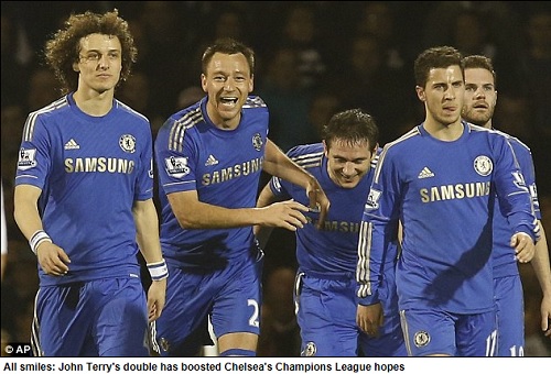 풀럼을 누르고 리그 3위를 되찾은 첼시. / 영국 데일리메일 보도 캡처