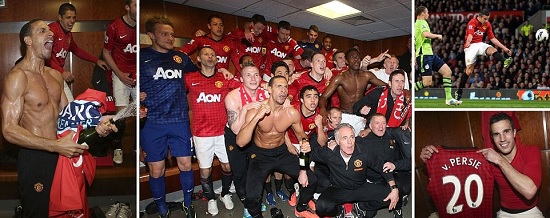 아스톤 빌라를 누르고 사상 첫 잉글리시 프리미어리그 통산 20번째 우승을 달성한 맨체스터 유나이티드. / dailymail 캡처