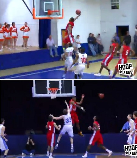 미국 농구계가 주목하고 있는 15살 고교 1년 선수  세븐스 우즈. / 유튜브 영상 캡처