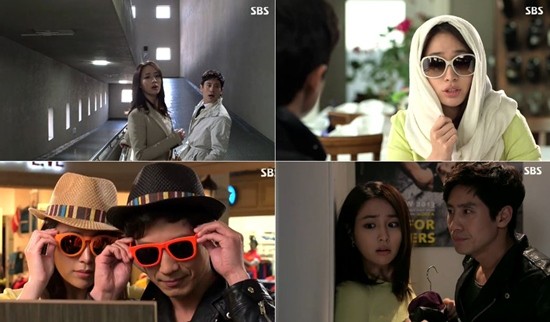 김수영(신하균 분)과 노민영(이민정 분)이 몰래 데이트를 즐기고 있다. /SBS 내 연애의 모든 것 방송 캡처