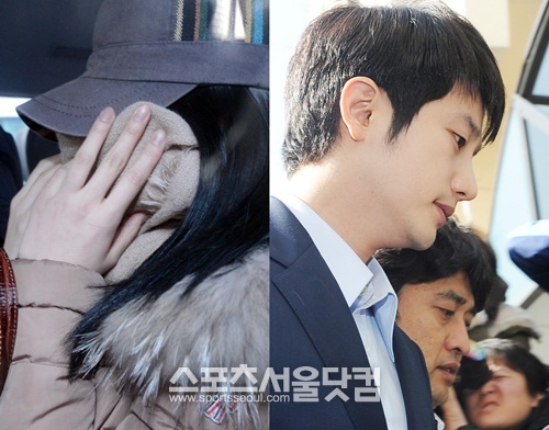 성폭행 혐의로 피소당하며 뜨거운 공방전을 시작한 박시후(오른쪽)와 A씨./더팩트DB