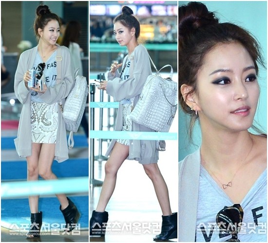 한예슬 공항패션이 누리꾼들 사이에서 화제다. /사진=더팩트DB
