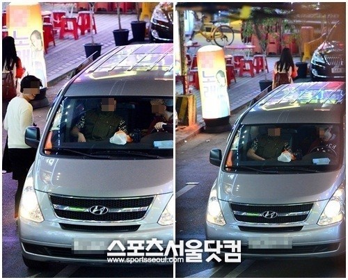 예정된 시간이 끝난 노래방 도우미들이 다시 차에 오르고 있다.