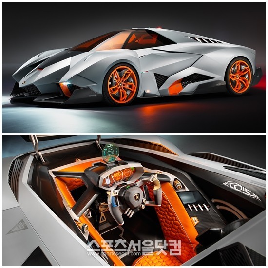람보르기니가 창립 50주년을 기념해 만든 1인승 콘셉트 슈퍼카 에고이스타를 공개했다.