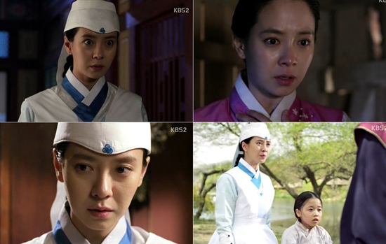 내의녀 홍다인으로 분한 송지효의 다양하지 못한 표정연기가 아쉬움을 자아낸다.