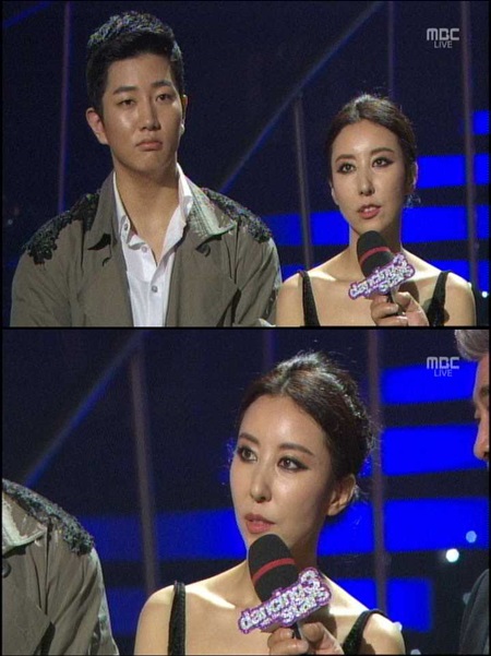 김완선이 댄싱 위드 더 스타 시즌3 4강전에서 탈락한 뒤 소감을 이야기하고 있다. / MBC 댄싱 위드 더 스타 시즌3 캡처