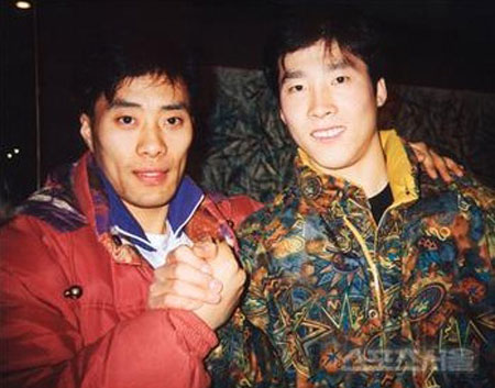 유남규(왼쪽)과 김택수는 선수 시절 최고의 라이벌이자 서로를 이끌어주는 소중한 동료였다./ 스포츠서울 DB