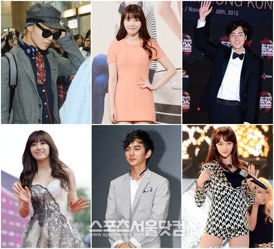 태민, 아이유, 로이킴, 다솜, 유승호, 정은지(왼쪽 위부터 시계 방향)등 1993년에 태어난 스타들이 성년의 날을 맞게 되었다. / 더팩트 DB