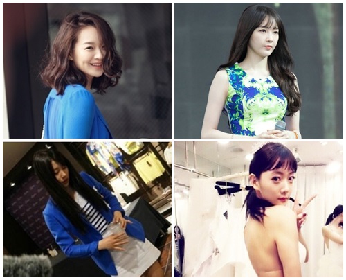 배우 신민아, 다비치 강민경, 배우 클라라, 미쓰에이 수지(왼쪽 위부터 시계방향)/조이너스, 온라인 커뮤니티, 클라라 트위터