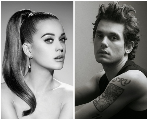 섹스 중독에 걸린 존 메이어(오른쪽)와 그와 재 결합설에 휩싸인 전 여자 친구 팝 스타 케이티 페리./케이티 페리 트위터, 존 메이어 앨범 재킷