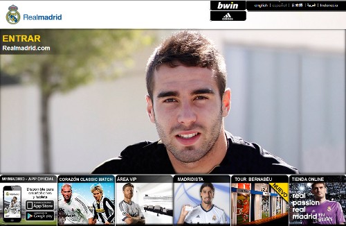 4일(한국시각) 레알 마드리드 홈페이지 첫 면을 장식한 다니 카르바할. / 레알 마드리드 홈페이지 캡처