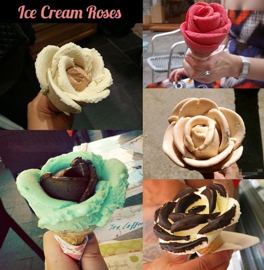 장미 아이스크림 게시물이 네티즌들 사이에서 인기다./온라인 커뮤니티