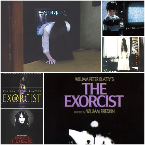 공포 영화 시리즈로 유명한 일본영화 링(위)와 외화 엑소시스트./영화 스틸컷 및 포스터