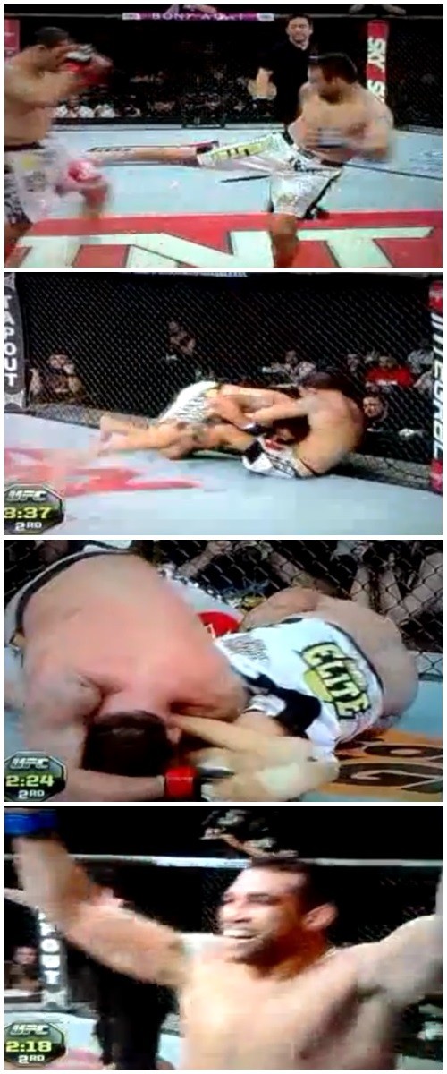 파브리시오 베우돔이 9일 안토니오 호드리고 노게이라에 2분41초 암바승을 거뒀다. / 유튜브 영상 캡처