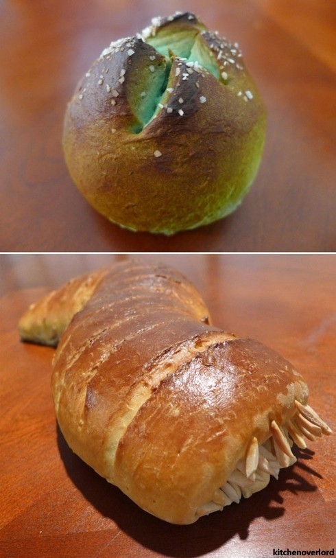 외계 괴물 빵 사진이 온라인 상에서 화제다./온라인 커뮤니티