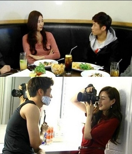 지난 2011년 영국에서 한 광고의 화보 촬영을 함께 진행한 박지성과 김사랑 / 온라인 커뮤니티