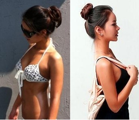 맹승지 과거 비키니 사진에 누리꾼들이 관심을 보이고 있다./온라인커뮤니티