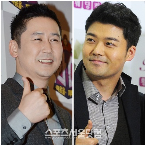 신동엽(왼쪽)과 전현무가 MBC 새 예능 프로그램 셀러브리티 스플래시(가제)의 공동 MC로 발탁돼 기대를 모으고 있다./더팩트DB