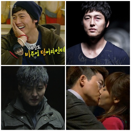 이정진이 작품마다 이미지 변신을 시도해 화제가 되고 있다. KBS2 남자의 자격, 영화 돌이킬 수 없는, MBC 백년의 유산, 피에타(왼쪽 위 시계방향)./영화 스틸 컷, KBS2 남자의 자격, MBC 백년의 유산 방송 캡처