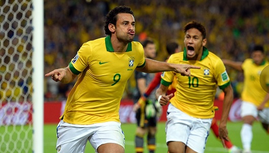 컨페더레이션스컵 대회에서 진가를 발휘한 브라질 공격수 프레드(왼쪽)와 네이마르.