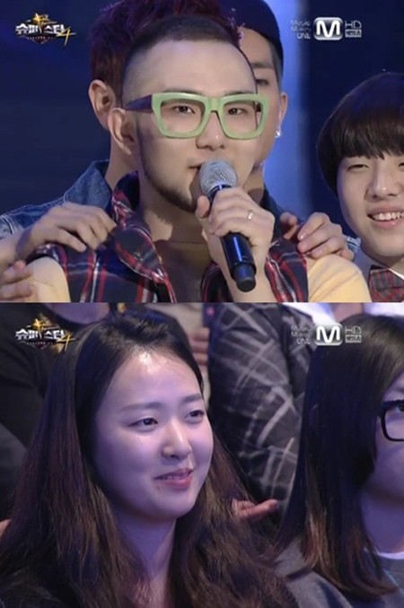 제가 사랑하는 여자 친구입니다 지난해 슈스케4 생방송 첫 경연에서 탈락한 계범주가 여자 친구에게 인사하고 있다. /엠넷 슈스케4 방송 캡처