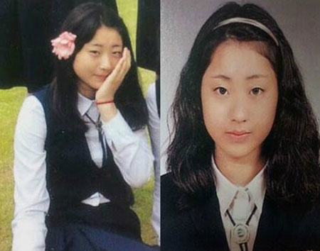 나인뮤지스 경리의 과거사진이 화제를 모으고 있다. / 온라인 커뮤니티 캡처